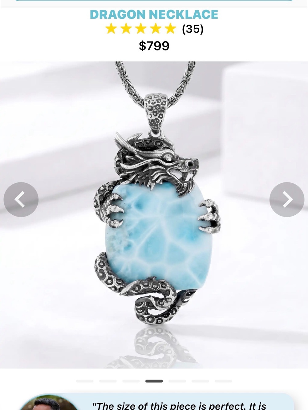 MARAHLAGO DRAGON NECKLACE